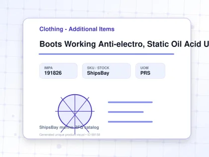 Boots Working Anti-electro, Static Oil Acid Us11.5(29.5cm) - Clothing - Additional Items - IMPA 191826 - UOM PRS