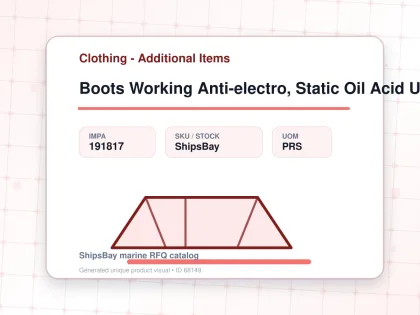 Boots Working Anti-electro, Static Oil Acid Us7(25cm) - Clothing - Additional Items - IMPA 191817 - UOM PRS