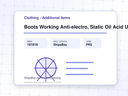 Boots Working Anti-electro, Static Oil Acid Us7.5(25.5cm) - Clothing - Additional Items - IMPA 191818 - UOM PRS