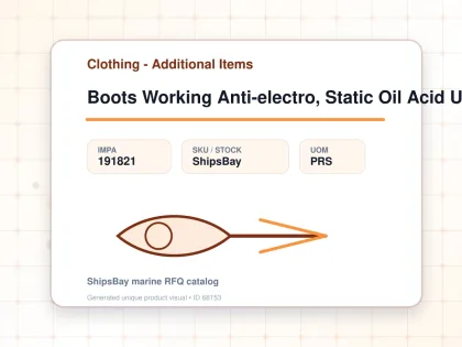 Boots Working Anti-electro, Static Oil Acid Us9(27cm) - Clothing - Additional Items - IMPA 191821 - UOM PRS
