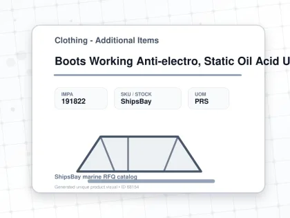 Boots Working Anti-electro, Static Oil Acid Us9.5(27.5cm) - Clothing - Additional Items - IMPA 191822 - UOM PRS
