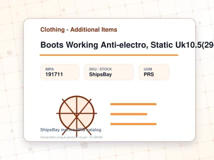 Boots Working Anti-electro, Static Uk10.5(29cm) - Clothing - Additional Items - IMPA 191711 - UOM PRS