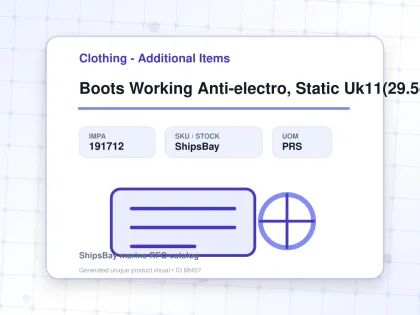 Boots Working Anti-electro, Static Uk11(29.5cm) - Clothing - Additional Items - IMPA 191712 - UOM PRS