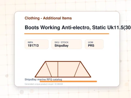 Boots Working Anti-electro, Static Uk11.5(30cm) - Clothing - Additional Items - IMPA 191713 - UOM PRS
