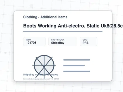 Boots Working Anti-electro, Static Uk8(26.5cm) - Clothing - Additional Items - IMPA 191706 - UOM PRS