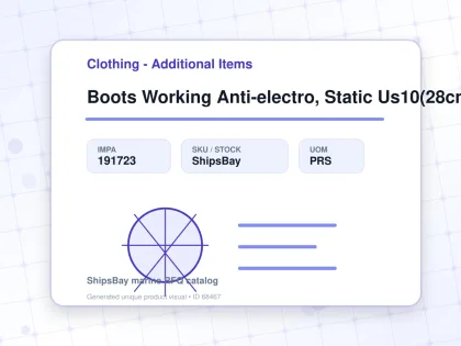 Boots Working Anti-electro, Static Us10(28cm) - Clothing - Additional Items - IMPA 191723 - UOM PRS