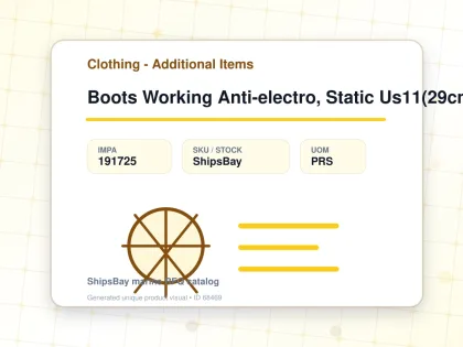 Boots Working Anti-electro, Static Us11(29cm) - Clothing - Additional Items - IMPA 191725 - UOM PRS