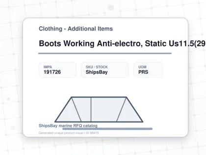 Boots Working Anti-electro, Static Us11.5(29.5cm) - Clothing - Additional Items - IMPA 191726 - UOM PRS