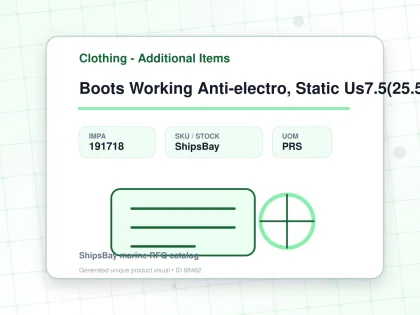 Boots Working Anti-electro, Static Us7.5(25.5cm) - Clothing - Additional Items - IMPA 191718 - UOM PRS