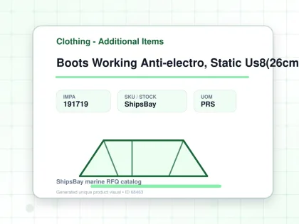 Boots Working Anti-electro, Static Us8(26cm) - Clothing - Additional Items - IMPA 191719 - UOM PRS