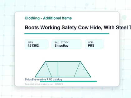 Boots Working Safety Cow Hide, With Steel Toe Uk11(29.5cm) - Clothing - Additional Items - IMPA 191362 - UOM PRS