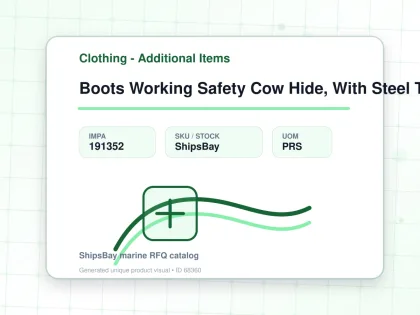 Boots Working Safety Cow Hide, With Steel Toe Uk6(24.5cm) - Clothing - Additional Items - IMPA 191352 - UOM PRS