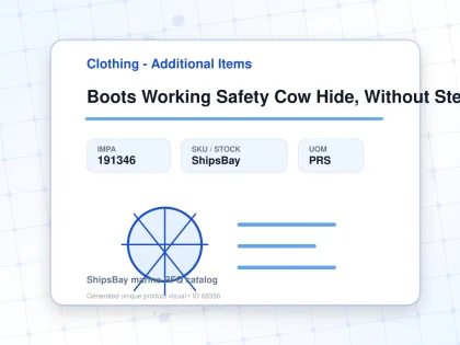 Boots Working Safety Cow Hide, Without Steel Toe 28.5cm - Clothing - Additional Items - IMPA 191346 - UOM PRS
