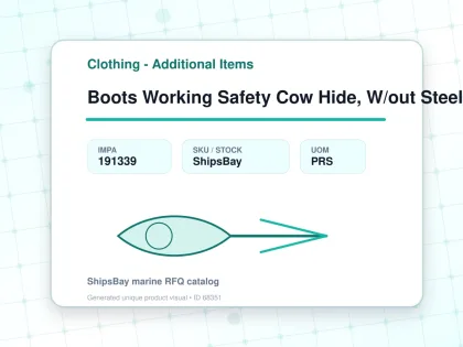 Boots Working Safety Cow Hide, W/out Steel Toe Eu 46(28cm) - Clothing - Additional Items - IMPA 191339 - UOM PRS