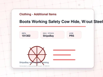 Boots Working Safety Cow Hide, W/out Steel Toe Uk6(24.5cm) - Clothing - Additional Items - IMPA 191302 - UOM PRS