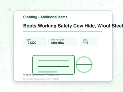 Boots Working Safety Cow Hide, W/out Steel Toe Us8.5(26.5cm) - Clothing - Additional Items - IMPA 191320 - UOM PRS