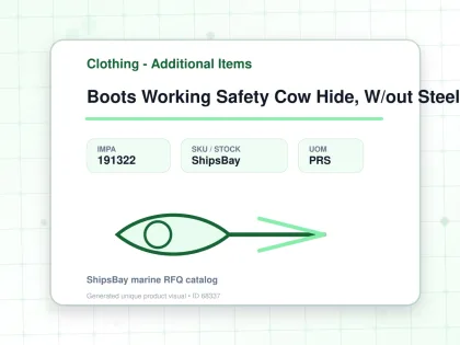 Boots Working Safety Cow Hide, W/out Steel Toe Us9.5(27.5cm) - Clothing - Additional Items - IMPA 191322 - UOM PRS