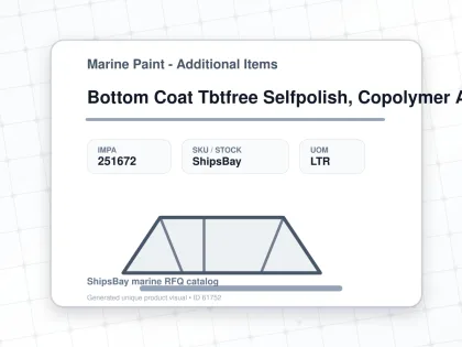 Bottom Coat Tbtfree Selfpolish, Copolymer Af Coast Tie-coat - Marine Paint - Additional Items - IMPA 251672 - UOM LTR