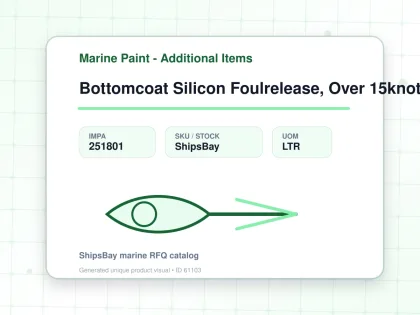 Bottomcoat Silicon Foulrelease, Over 15knot Anti-corrosive - Marine Paint - Additional Items - IMPA 251801 - UOM LTR
