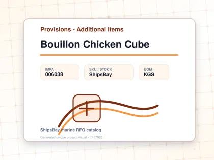 Bouillon Chicken Cube - Provisions - Additional Items - IMPA 006038 - UOM KGS