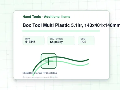 Box Tool Multi Plastic 5.1ltr, 143x401x140mm Blue - Hand Tools - Additional Items - IMPA 613845 - UOM PCS