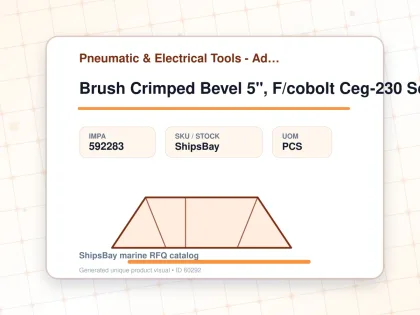 Brush Crimped Bevel 5", F/cobolt Ceg-230 Scale Machine - Pneumatic & Electrical Tools - Additional Items - IMPA 592283 - UOM PCS