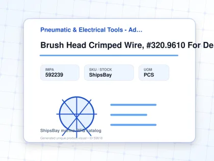 Brush Head Crimped Wire, #320.9610 For De-scaler Tfp200 - Pneumatic & Electrical Tools - Additional Items - IMPA 592239 - UOM PCS