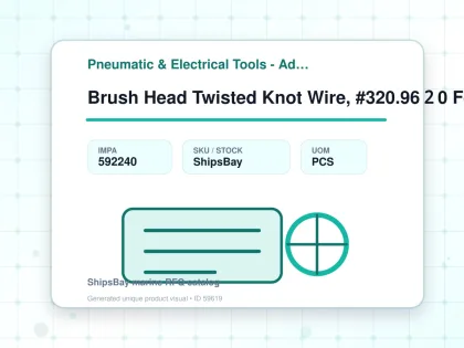 Brush Head Twisted Knot Wire, #320.96２0 For De-scaler Tfp200 - Pneumatic & Electrical Tools - Additional Items - IMPA 592240 - UOM PCS