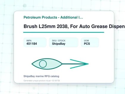 Brush L25mm 2038, For Auto Grease Dispenser - Petroleum Products - Additional Items - IMPA 451184 - UOM PCS