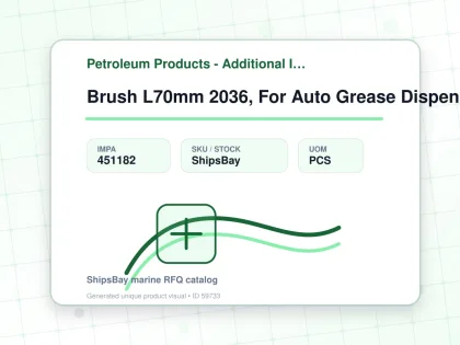 Brush L70mm 2036, For Auto Grease Dispenser - Petroleum Products - Additional Items - IMPA 451182 - UOM PCS