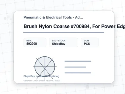 Brush Nylon Coarse #700984, For Power Edger Va10l - Pneumatic & Electrical Tools - Additional Items - IMPA 592208 - UOM PCS