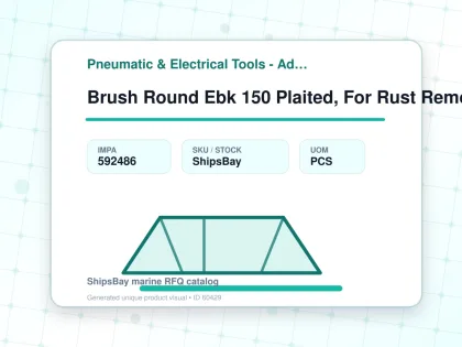 Brush Round Ebk 150 Plaited, For Rust Remover - Pneumatic & Electrical Tools - Additional Items - IMPA 592486 - UOM PCS
