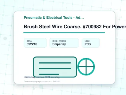 Brush Steel Wire Coarse, #700982 For Power Edger Va10l - Pneumatic & Electrical Tools - Additional Items - IMPA 592210 - UOM PCS