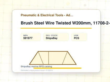 Brush Steel Wire Twisted W200mm, 11708-2-200 For Rust Remival - Pneumatic & Electrical Tools - Additional Items - IMPA 591977 - UOM PCS