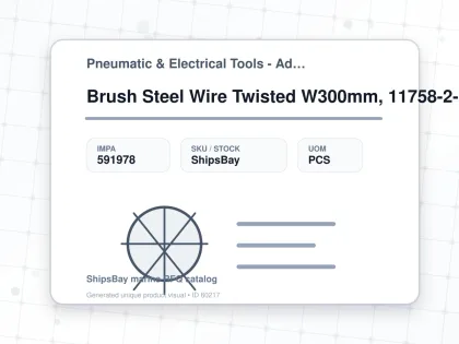 Brush Steel Wire Twisted W300mm, 11758-2-300 For Rust Remival - Pneumatic & Electrical Tools - Additional Items - IMPA 591978 - UOM PCS