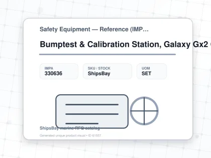 Bumptest & Calibration Station, Galaxy Gx2 Charging #10128635 - Safety Equipment — Reference (IMPA) - IMPA 330636 - UOM SET