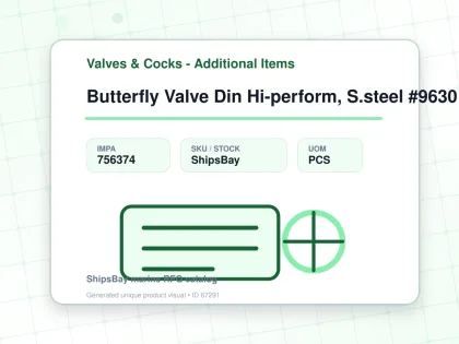 Butterfly Valve Din Hi-perform, S.steel #9630 Ptfe Seat Dn 100 - Valves & Cocks - Additional Items - IMPA 756374 - UOM PCS