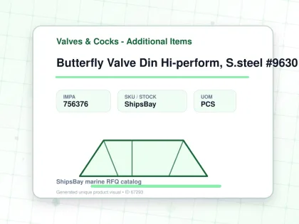Butterfly Valve Din Hi-perform, S.steel #9630 Ptfe Seat Dn 150 - Valves & Cocks - Additional Items - IMPA 756376 - UOM PCS