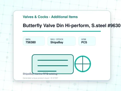Butterfly Valve Din Hi-perform, S.steel #9630 Ptfe Seat Dn 350 - Valves & Cocks - Additional Items - IMPA 756380 - UOM PCS