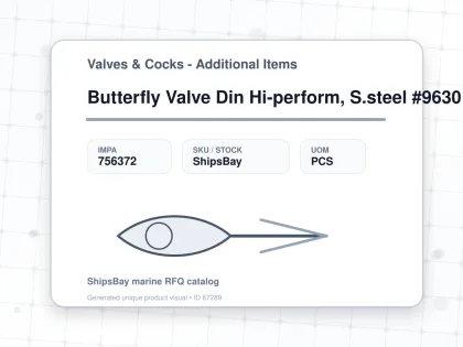 Butterfly Valve Din Hi-perform, S.steel #9630 Ptfe Seat Dn 65 - Valves & Cocks - Additional Items - IMPA 756372 - UOM PCS