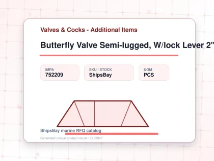 Butterfly Valve Semi-lugged, W/lock Lever 2" - Valves & Cocks - Additional Items - IMPA 752209 - UOM PCS