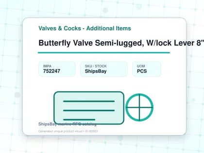 Butterfly Valve Semi-lugged, W/lock Lever 8" - Valves & Cocks - Additional Items - IMPA 752247 - UOM PCS