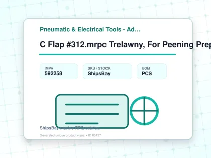 C Flap #312.mrpc Trelawny, For Peening Preparation Tool - Pneumatic & Electrical Tools - Additional Items - IMPA 592258 - UOM PCS