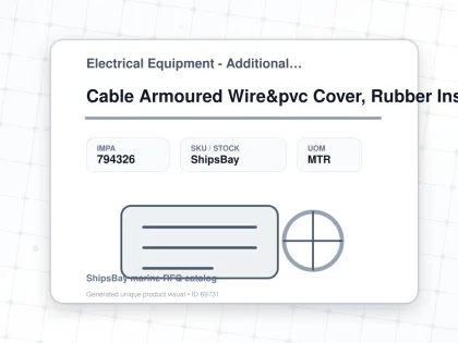 Cable Armoured Wire&pvc Cover, Rubber Insulated 1mm2 4c - Electrical Equipment - Additional Items - IMPA 794326 - UOM MTR