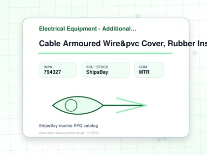 Cable Armoured Wire&pvc Cover, Rubber Insulated 1mm2 7c - Electrical Equipment - Additional Items - IMPA 794327 - UOM MTR