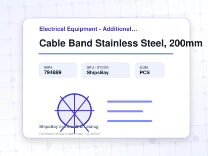Cable Band Stainless Steel, 200mm - Electrical Equipment - Additional Items - IMPA 794889 - UOM PCS
