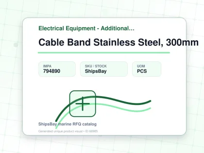 Cable Band Stainless Steel, 300mm - Electrical Equipment - Additional Items - IMPA 794890 - UOM PCS