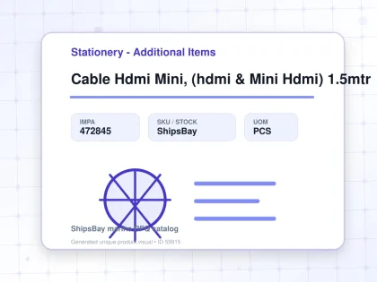 Cable Hdmi Mini, (hdmi & Mini Hdmi) 1.5mtr - Stationery - Additional Items - IMPA 472845 - UOM PCS