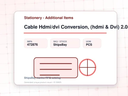 Cable Hdmi/dvi Conversion, (hdmi & Dvi) 2.0mtr - Stationery - Additional Items - IMPA 472876 - UOM PCS