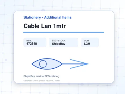 Cable Lan 1mtr - Stationery - Additional Items - IMPA 472848 - UOM LGH